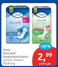 Discreet Hygieneeinlagen von TENA im aktuellen budni Prospekt