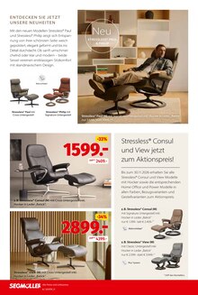 Sitzmöbel im Segmüller Prospekt "Zum Glück gibt’s Segmüller - Stressless" mit 8 Seiten (Ludwigshafen (Rhein))