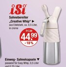 Sahnebereiter "Creative Whip" von iSi im aktuellen V-Markt Prospekt für 44,99 €