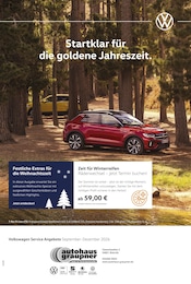 Volkswagen Prospekt für Brandis mit 1 Seite Volkswagen Prospekt für Brandis: "Herbst im Kopf. Sicherheit im Auto.", 1 Seite, 01.09.2026 - 31.12.2026