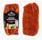Schweine-Nackensteaks von Butcher’s Barbecue für 3,79 € bei REWE im Angebot Schweine-Nackensteaks von Butcher’s Barbecue im aktuellen REWE Prospekt
