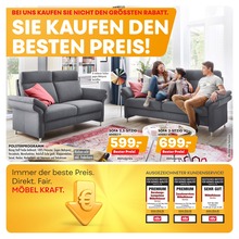 Sofa Angebot & Preis im aktuellen Möbel Kraft Prospekt Sofa Angebot im aktuellen Möbel Kraft Prospekt auf Seite 1