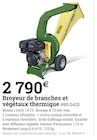Broyeur de branches et végétaux thermique r95 g420 - Espace Emeraude à Quimper Broyeur de branches et végétaux thermique r95 g420 en promo chez Espace Emeraude Quimper à 2 790,00 €