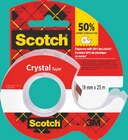 Dévidoir de ruban transparent Crystal 25M x 19 MM - SCOTCH en promo chez Intermarché Super Dévidoir de ruban transparent Crystal 25M x 19 MM - SCOTCH dans le catalogue Intermarché Super