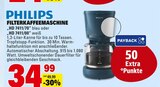 FILTERKAFFEEMASCHINE Angebote von PHILIPS bei Marktkauf Lörrach für 34,99 €