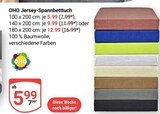 Jersey-Spannbetttuch Angebote von OHO bei GLOBUS Völklingen für 5,99 €