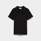 Polo manches courtes à détail brodé noir garçon dans le catalogue La Halle