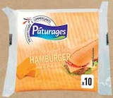 Les tranchettes hamburger au cheddar - PÂTURAGES dans le catalogue Intermarché