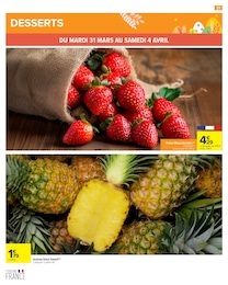Offre Ananas dans le catalogue Carrefour du moment à la page 21