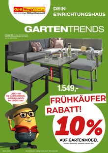 Sofa im Opti-Megastore Prospekt "Gartentrends" mit 20 Seiten (Karlsruhe)