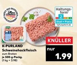 Aktuelles Schweinehackfleisch Angebot bei Kaufland in Bochum ab 1,99 €