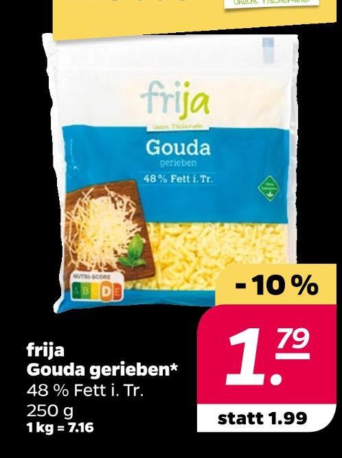 Gouda gerieben