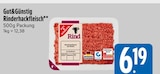 Rinderhackfleisch Angebote von Gut&Günstig bei EDEKA Germering für 6,19 €