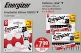 Knopfzellen Lithium CR2032 von Energizer im aktuellen V-Markt Prospekt für 7,99 €