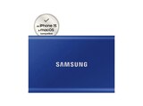 Flachbildfernseher im MediaMarkt Saturn Prospekt Portable SSD T7 PC/Mac Festplatte, 1 TB SSD, extern, Indigo blue von SAMSUNG im aktuellen MediaMarkt Saturn Prospekt für 189,99 €