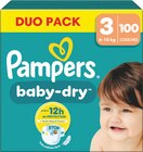 Couches baby dry duo pack t3 x100 - PAMPERS - Intermarché Super à Schiltigheim Couches baby dry duo pack t3 x100 - PAMPERS en promo chez Intermarché Super Schiltigheim à 19,78 €