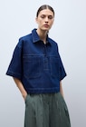 Top col chemise en jean en coton BIO GOTS - Monoprix Margaret Top col chemise en jean en coton BIO GOTS à 23,99 € dans le catalogue Monoprix Margaret