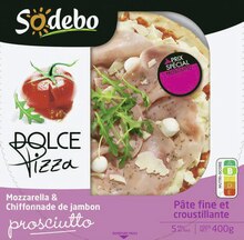 Dolce Pizza prosciutto - Géant Casino à Paris Dolce Pizza prosciutto en promo chez Géant Casino Paris à 3,30 €