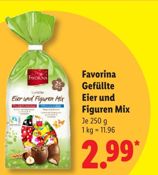 Gefüllte Eier und Figuren Mix