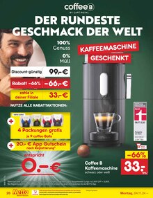 Kaffeevollautomat im Netto Marken-Discount Prospekt "Aktuelle Angebote" mit 54 Seiten (Freiburg (Breisgau))