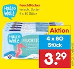 Feuchttücher bei Netto Marken-Discount im Büttelborn Prospekt für 3,29 €