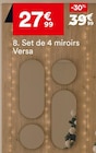 Set de 4 miroirs Versa dans le catalogue But