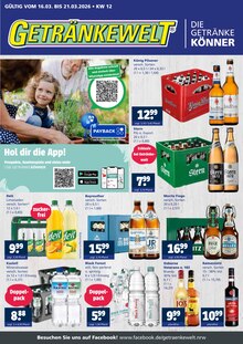 Likör im aktuellen Getränkewelt Prospekt (Bochum) Likör im Getränkewelt Prospekt "DIE GETRÄNKEKÖNNER" mit 4 Seiten (Bochum)