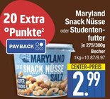 Snack Nüsse oder Studentenfutter im EDEKA Prospekt Snack Nüsse oder Studentenfutter von Maryland im aktuellen EDEKA Prospekt für 2,99 €