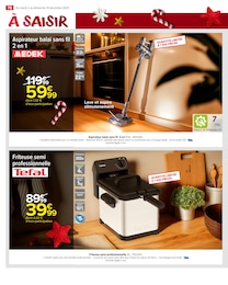 Prix et réduction Aspirateur Balai dans le prospectus Carrefour Market en cours Offre Aspirateur Balai dans le catalogue Carrefour Market du moment à la page 80