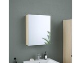 Armoire salle de bain miroir decor bois clair "style" l.50 x h.60 x p.15 cm en promo chez Brico Dépôt Montluçon à 79,90 €