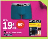 Lot de 6 boxers homme - ATHENA en promo chez E.Leclerc Lot de 6 boxers homme - ATHENA dans le catalogue E.Leclerc