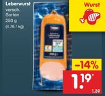 Leberwurst Angebote bei Netto Marken-Discount Gera für 1,19 €