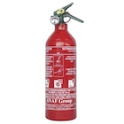 Feu Vert Chenôve - Promo EXTINCTEUR VOITURE 1KG AVEC MANOMÈTRE Promo EXTINCTEUR VOITURE 1KG AVEC MANOMÈTRE à 19,99 € dans le catalogue Feu Vert à Chenôve