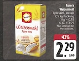 Weizenmehl Type 405 im Angebot bei E center in Dresden Weizenmehl Type 405 Angebote von Aurora bei E center Dresden für 2,29 €