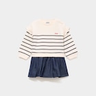 Robe effet 2-en-1 bas en jean denim double stone bébé fille à 15,99 € dans le catalogue La Halle