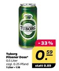 Pilsener Dose von Tuborg im aktuellen Netto mit dem Scottie Prospekt für 0,59 €