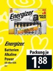famila Nordost Schneverdingen - Batterien Alkaline Power AA Angebot im Prospekt Batterien Alkaline Power AA bei famila Nordost im Schneverdingen Prospekt für 1,88 €