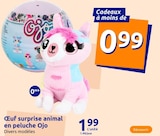 Œuf surprise animal en peluche - Ojo à 1,99 € dans le catalogue Action