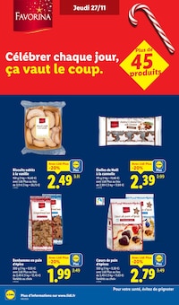 Promotion Sablé dans le prospectus Lidl, valable du 27/11/2025 au 03/12/2025 Promo Sablé dans le catalogue Lidl du moment à la page 34
