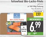 Bio-Lachs-Filets im EDEKA Prospekt Bio-Lachs-Filets von followfood im aktuellen EDEKA Prospekt für 6,99 €