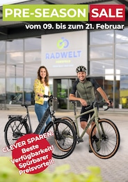 Radwelt Coesfeld Prospekt für Dorsten: "PRE-SEASON SALE", 1 Seite, 06.02.2026 - 21.02.2026