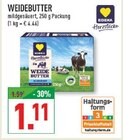Aktuelle Butter Angebote bei Marktkauf in Paderborn Aktuelles WEIDEBUTTER Angebot bei Marktkauf in Paderborn ab 1,11 €