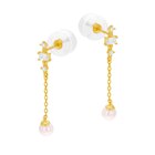 Boucles d'oreilles en or jaune oxydes de zirconium et perle de culture - E.Leclerc Boucles d'oreilles en or jaune oxydes de zirconium et perle de culture à 83,00 € dans le catalogue E.Leclerc