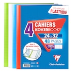 Lot de 4 cahiers KOVERBOOK - CLAIREFONTAINE en promo chez Carrefour Market Lot de 4 cahiers KOVERBOOK - CLAIREFONTAINE dans le catalogue Carrefour Market