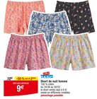 Short de nuit femme - influx en promo chez Cora L'Haÿ-les-Roses à 9,00 €