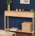Console en bois avec rangements en promo chez Hyper U Montreuil