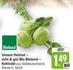 Unsere Heimat – echt & gut Bio Bioland – Kohlrabi bei E center im Groß-Zimmern Prospekt für 1,49 €