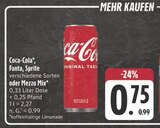 EDEKA Sonneberg - Coca-Cola Angebot im Prospekt Coca-Cola bei EDEKA im Sonneberg Prospekt für 0,75 €
