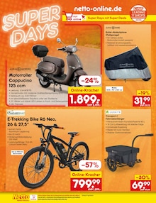 Fahrrad im Netto Marken-Discount Prospekt "Aktuelle Angebote" mit 63 Seiten (München)