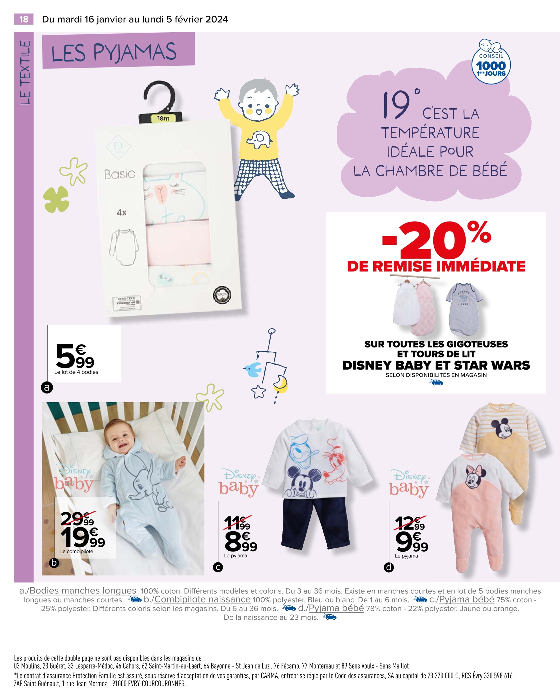 Auchan Hypermarché Noyelles-Godault - Les petits pyjamas pilou